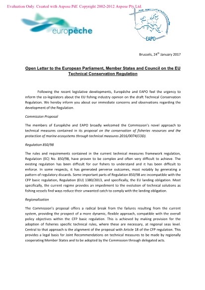 Open Letter to European Commission